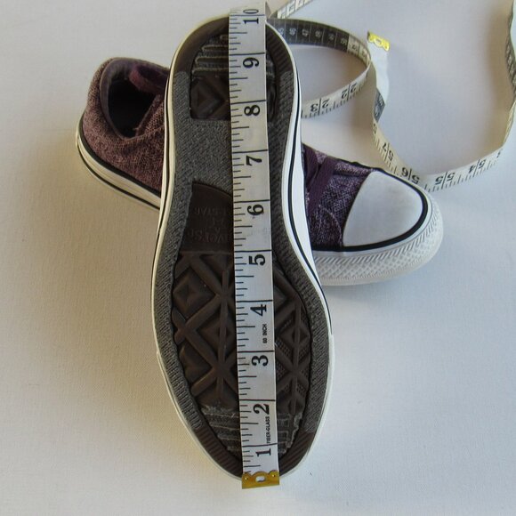 Converse Chuck Taylor All Star Low Top Tweed Cloth Purple Madison Sneakers - Picture 8 of 9